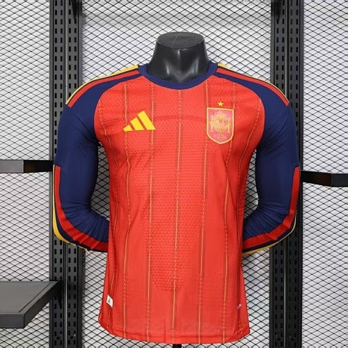 Spain Home Long Sleeve (Player Version) – 2026