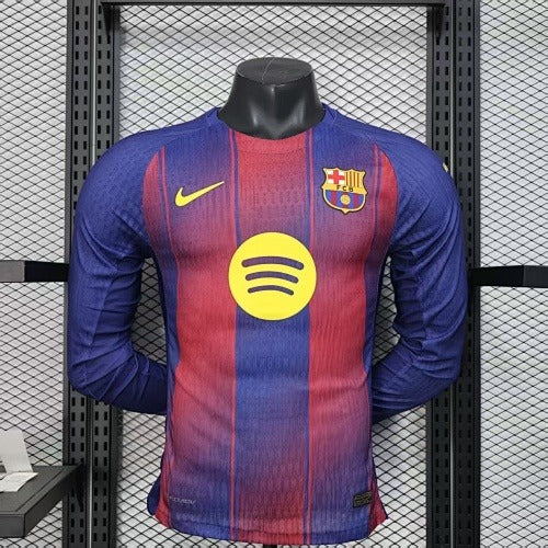 Barcelona Home Long Sleeve (Player Version) – 2025–26