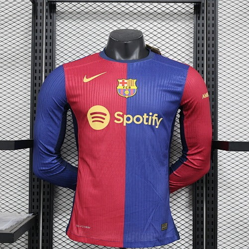 Barcelona Home Long Sleeve (Player Version) –