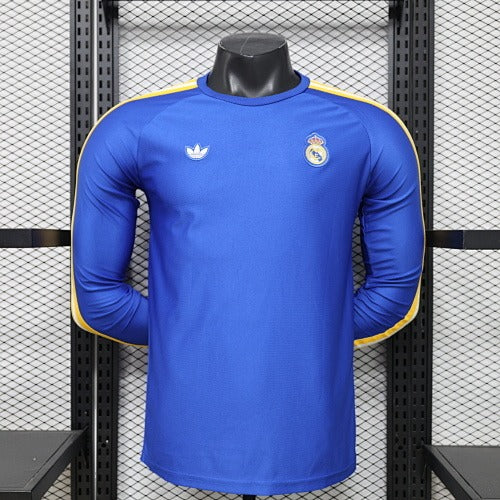Real Madrid Blue Retro Long Sleeve (Player Version) – 2026