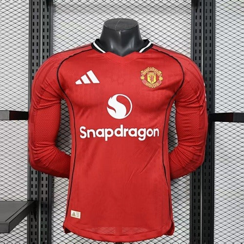 Manchester United Home Long Sleeve (Player Version) – 2025–26