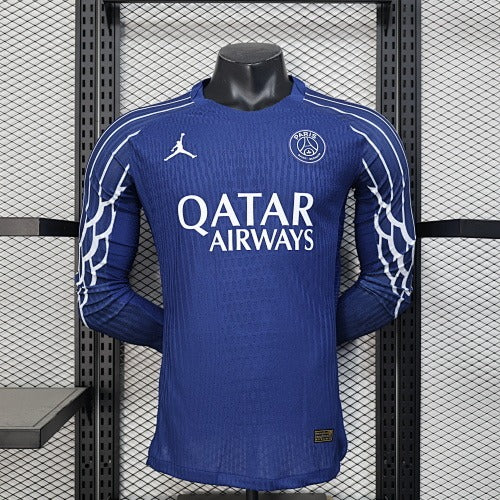 Paris Saint-Germain Away Blue Long Sleeve (Player Version) –
