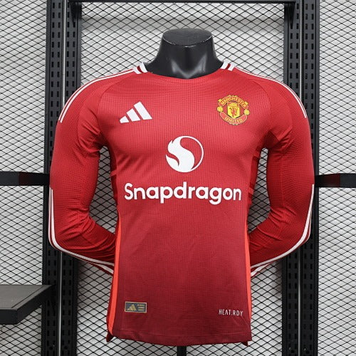 Manchester United Home Long Sleeve (Player Version) –