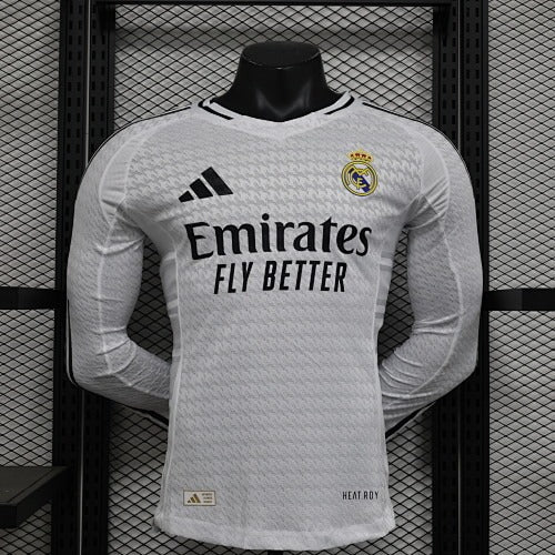 Real Madrid Home Long Sleeve (Player Version) –